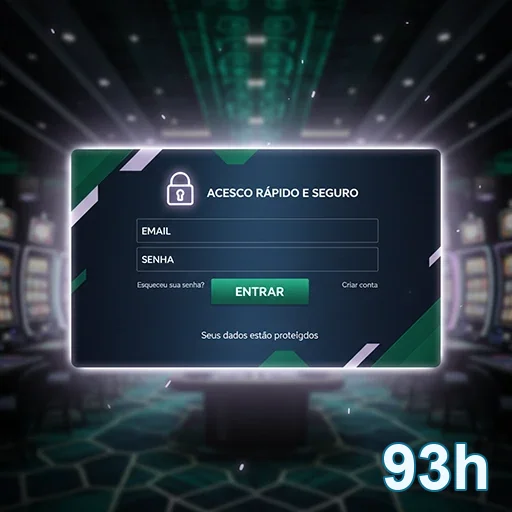 Tela de login do 93h, destacando acesso rápido e seguro.