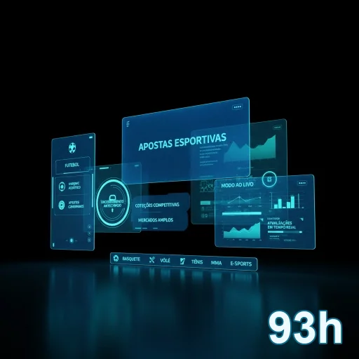 Interface interativa de serviços VIP no site 93h.