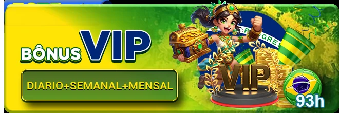 Banner de bônus VIP com personagem atuando em 93h.