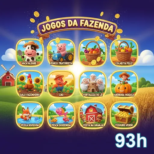 Jogos de fazenda disponíveis na plataforma 93h.