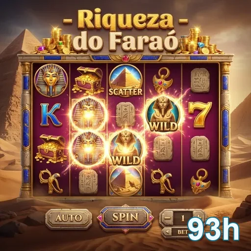 Slot 'Riqueza do Faraó' disponível na 93h.