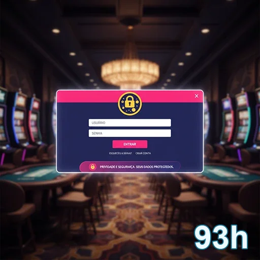 Tela de login da plataforma 93h com foco em segurança.
