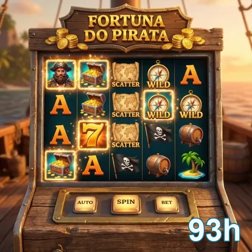 Máquina de slot 'Fortuna do Pirata' no site 93h.