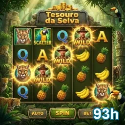 Tela do jogo Tesouro da Selva no aplicativo 93h.